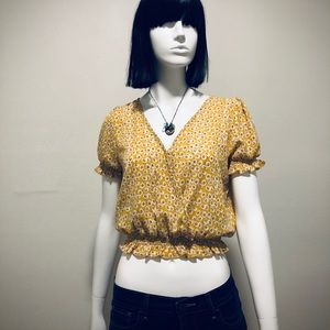 One Clothing • Crop Top with Flower Pattern